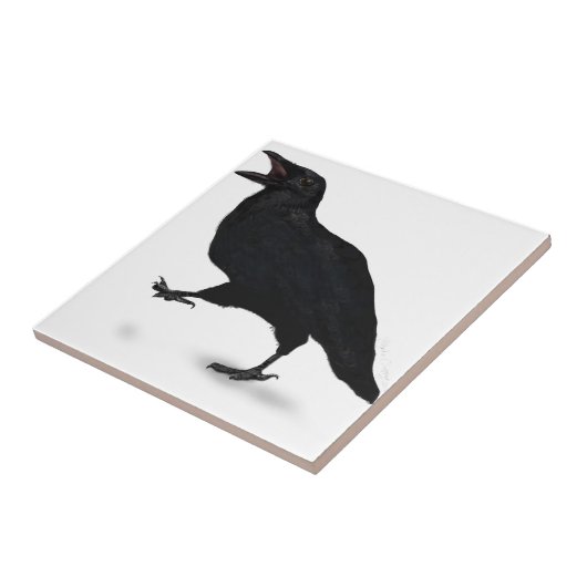Sqwarking Crow Tegeltje (Zijkant)
