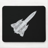 SR71 Blackbird Mousepad Muismat (Voorkant)