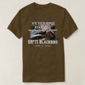 SR71 Blackbird strategisch verkennings vliegtuig T-shirt (Design voorkant)