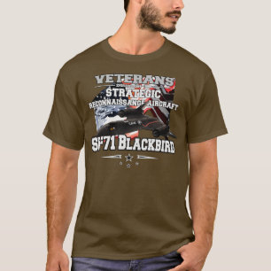 SR71 Blackbird strategisch verkenningsvliegtuig T-shirt