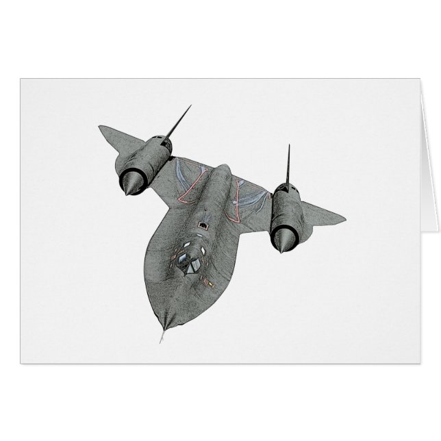 SR71 Illustratienota Blackbird (Voorkant Horizontaal)