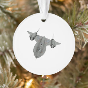 SR71 kerstversiering van Blackbird Illustration Ornament