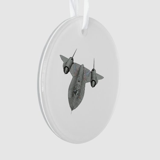 SR71 kerstversiering van Blackbird Illustration Ornament (voorkant)