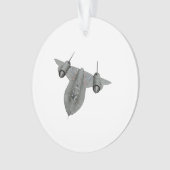 SR71 kerstversiering van Blackbird Illustration Ornament (voorkant)