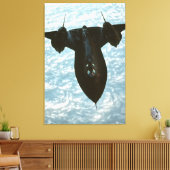 SR-71 BLACKBIRD 32x48 Canvas Afdruk (Insitu (Woonkamer))