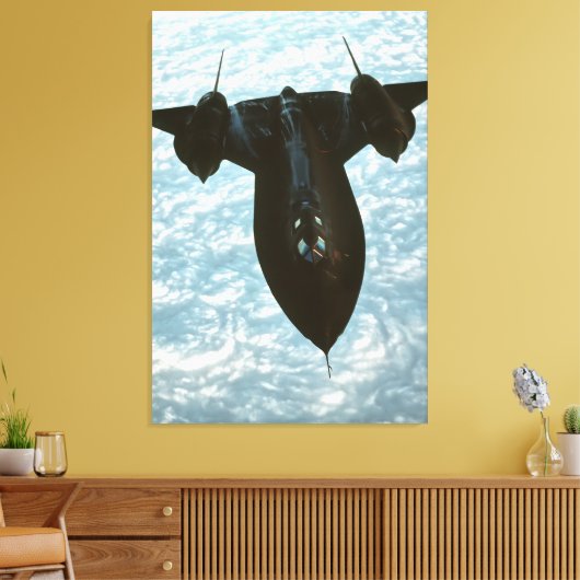 SR-71 BLACKBIRD 32x48 Canvas Afdruk (Insitu (Woonkamer))