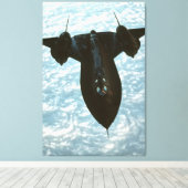 SR-71 BLACKBIRD 32x48 Canvas Afdruk (Insitu (Houten vloer))
