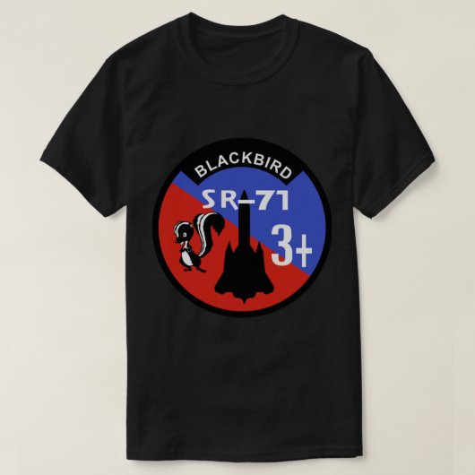 SR-71 Blackbird +3 Badge   T-shirt (Design voorkant)