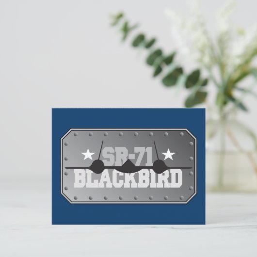SR-71 Blackbird Briefkaart (Staand voorkant)