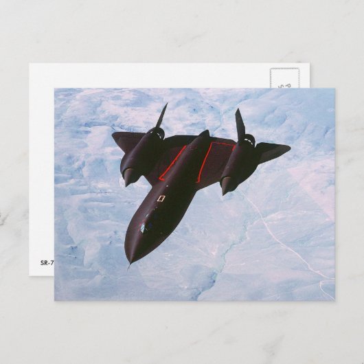 SR-71 Blackbird Briefkaart (Voorkant / Achterkant)