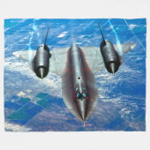 SR-71 BLACKBIRD FLEECE DEKEN (Voorkant (Horizontaal))