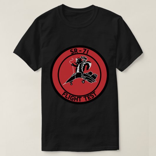 SR-71 Blackbird Flight Test Badge T-shirt (Design voorkant)