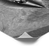 SR-71 Blackbird Flying Over California Poster (Hoek)