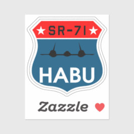 SR-71 Blackbird "Habu" Insignia Sticker