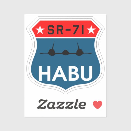 SR-71 Blackbird "Habu" Insignia Sticker (Vel)
