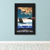 SR-71 Blackbird HIGH RANGERS Canvas Afdrukken (Insitu (Houten vloer))