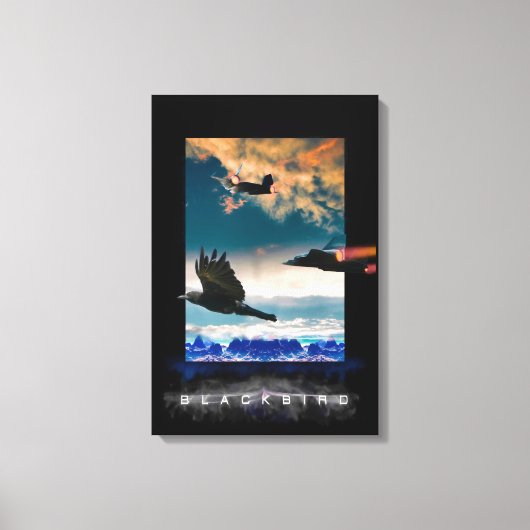 SR-71 Blackbird HIGH RANGERS Canvas Afdrukken (Voorkant)