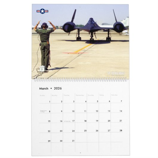 SR-71 BLACKBIRD KALENDER (Mar 2026)