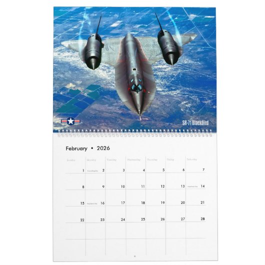 SR-71 BLACKBIRD KALENDER (Feb 2026)