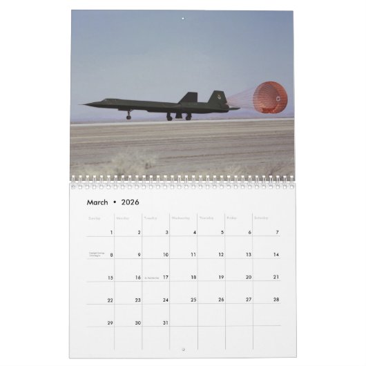 SR-71 Blackbird Kalender (Mar 2026)