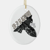 SR 71 Blackbird Keramisch Ornament (Rechts)