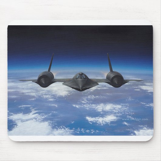 SR-71 Blackbird Mousepad Muismat (Voorkant)