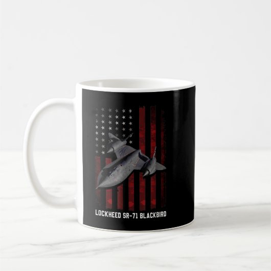 SR-71 Blackbird plane  Koffiemok (Links)