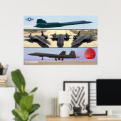 SR-71 BLACKBIRD POSTER (Thuiskantoor)