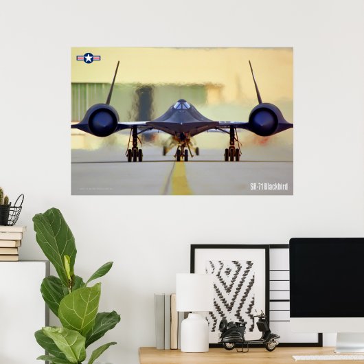 SR-71 BLACKBIRD POSTER (Thuiskantoor)