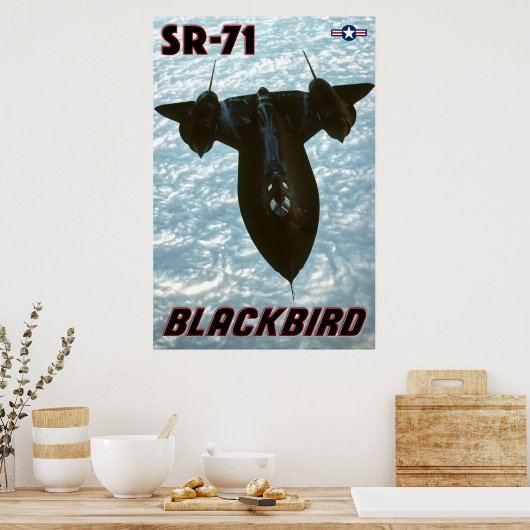 SR-71 BLACKBIRD POSTER (Keuken)