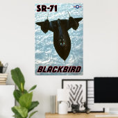 SR-71 BLACKBIRD POSTER (Thuiskantoor)