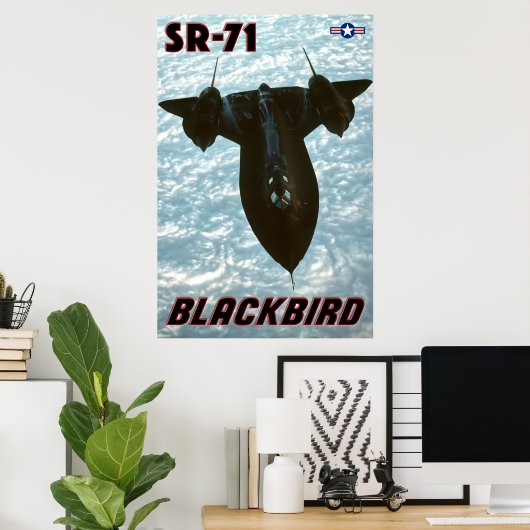SR-71 BLACKBIRD POSTER (Thuiskantoor)
