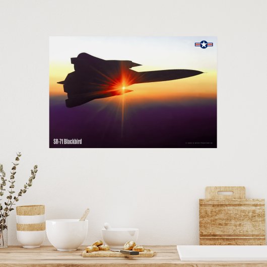 SR-71 BLACKBIRD POSTER (Keuken)
