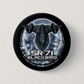 SR-71 Blackbird Ronde Button 5,7 Cm (Voorkant)