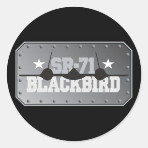 SR-71 Blackbird Ronde Sticker
