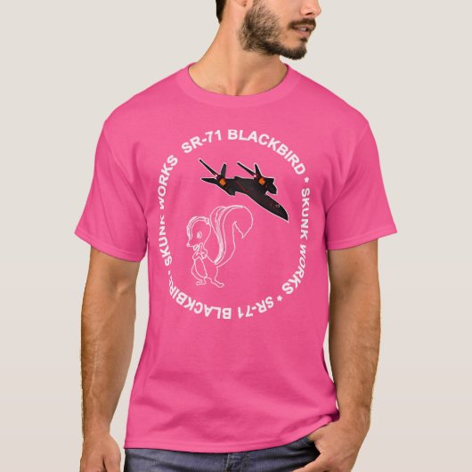 SR-71 Blackbird-Skunk Works T-shirt (Voorkant)