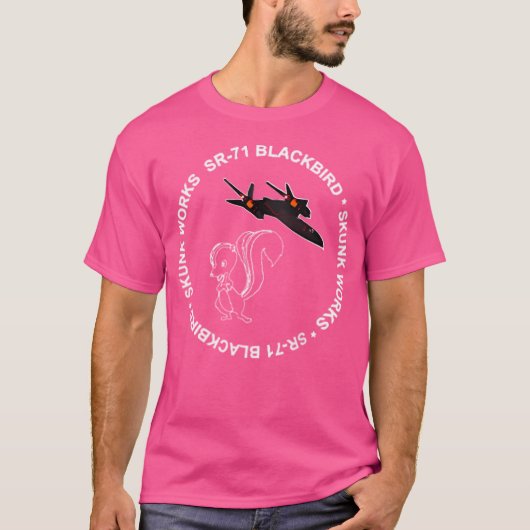 SR-71 Blackbird-Skunk Works T-shirt (Voorkant)