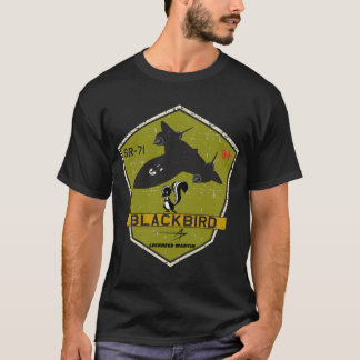 SR-71 Blackbird Skunkworks - Grunge Style    T-shirt