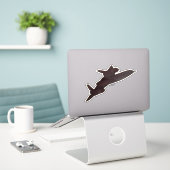 SR-71 Blackbird, Spy Plane Vliegtuig Sticker (Laptop op bureau)