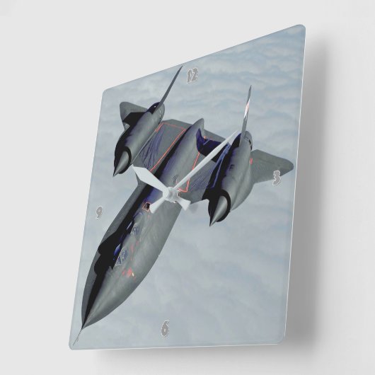 SR-71 BLACKBIRD VIERKANTE KLOK (Hoek)