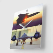 SR-71 BLACKBIRD VIERKANTE KLOK (Hoek)