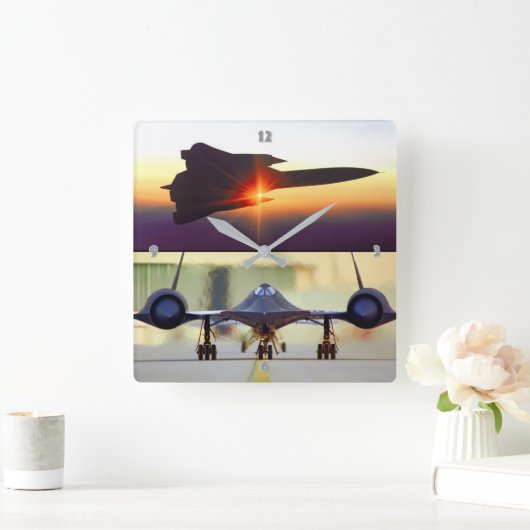 SR-71 BLACKBIRD VIERKANTE KLOK (Huis)