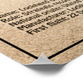 SR-71 Blackbird - Vliegtuigblauwdruk Plannen SD Poster (Hoek)