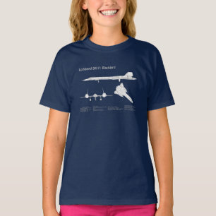 SR-71 Blackbird - Vliegtuigblauwdrukplannen ABD T-shirt