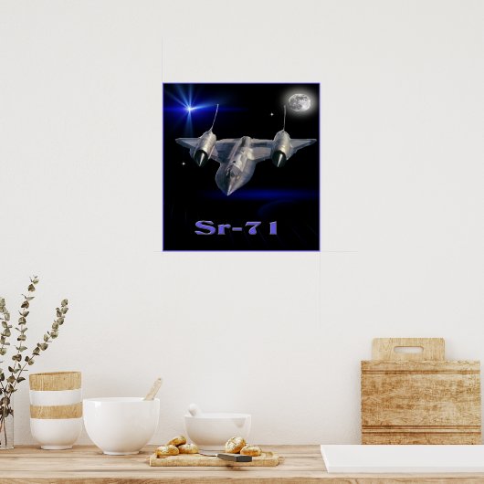 Sr-71 militair spionagevliegtuig poster (Keuken)