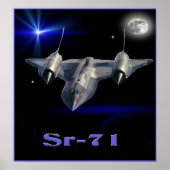 Sr-71 militair spionagevliegtuig poster (Voorkant)