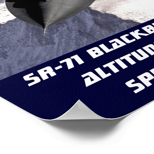 SR-71 POSTER van Blackbird (Hoek)