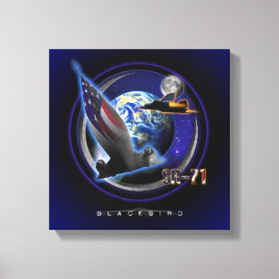 SR-71 Slagvogels met grote hoeken Canvas Afdruk