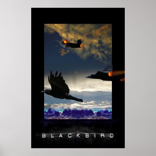 SR-71 Slagvogels met grote hoeken Poster (Voorkant)