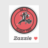 SR-71 Vluchttestbadge Sticker (Vel)